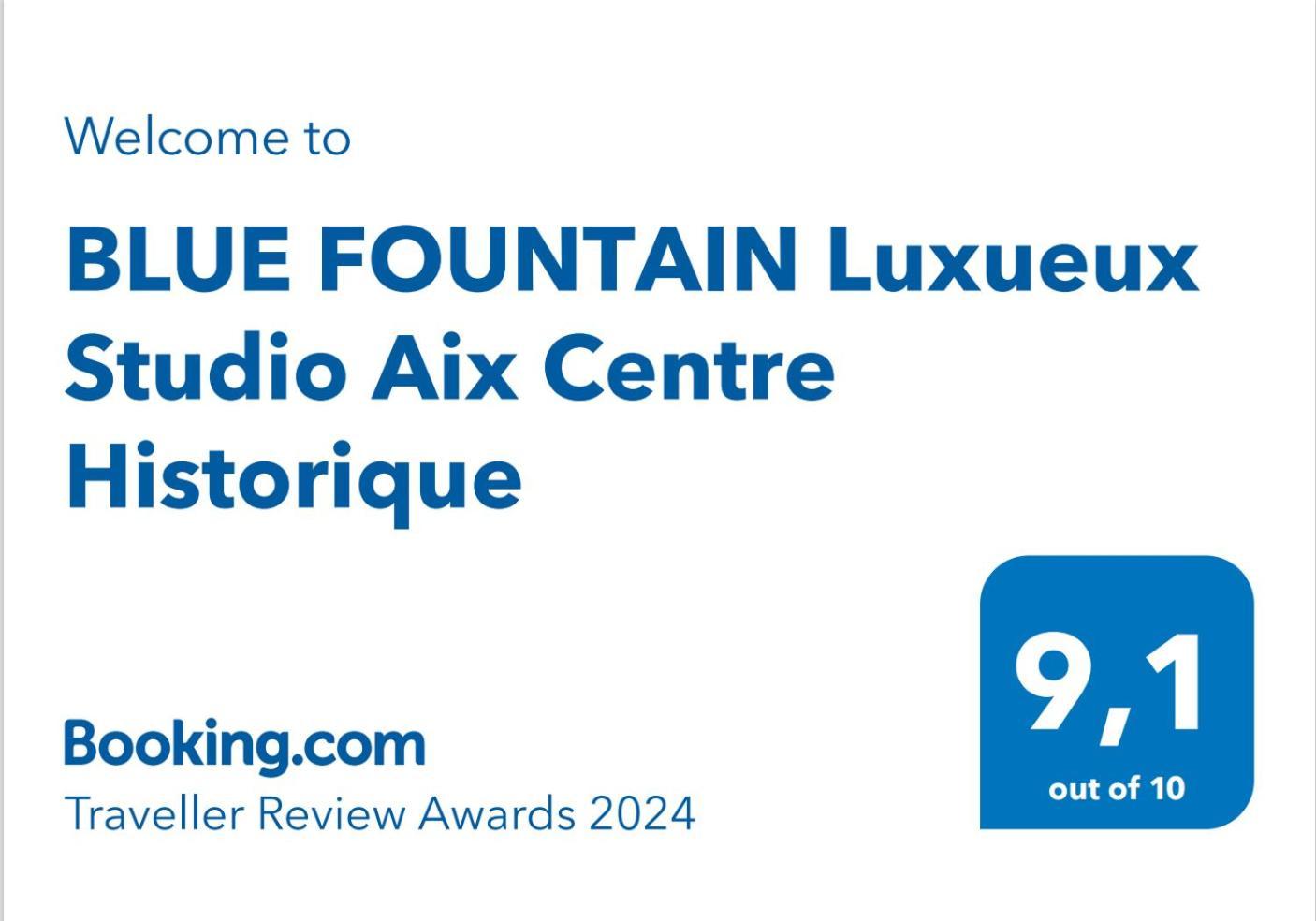 Blue Fountain Luxueux Studio Aix Centre Historique -Wifi-Smart Tv- Aix-en-Provence Exterior photo